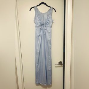 Vintage baby blue nightgown with cutout on chest